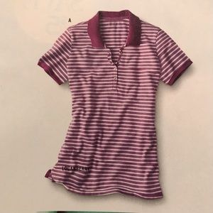 Women’s Eddie Bauer Striped Birds-eye Pique’ Polo